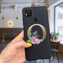 Load image into Gallery viewer, Luxury Letters Case For Xiaomi Redmi 9C 9 C NFC Case Shockproof Bumper Soft Phone Case For Redmi 9 9c 9a Redmi9A 9C 9 Back Cover Alphabet Soft Matte Liquid Silicone Slim Phone Case
