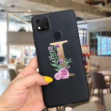 Load image into Gallery viewer, Luxury Letters Case For Xiaomi Redmi 9C 9 C NFC Case Shockproof Bumper Soft Phone Case For Redmi 9 9c 9a Redmi9A 9C 9 Back Cover Alphabet Soft Matte Liquid Silicone Slim Phone Case
