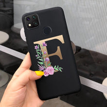 Load image into Gallery viewer, Luxury Letters Case For Xiaomi Redmi 9C 9 C NFC Case Shockproof Bumper Soft Phone Case For Redmi 9 9c 9a Redmi9A 9C 9 Back Cover Alphabet Soft Matte Liquid Silicone Slim Phone Case
