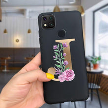 Load image into Gallery viewer, Luxury Letters Case For Xiaomi Redmi 9C 9 C NFC Case Shockproof Bumper Soft Phone Case For Redmi 9 9c 9a Redmi9A 9C 9 Back Cover Alphabet Soft Matte Liquid Silicone Slim Phone Case
