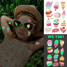 Load image into Gallery viewer, Luxury Luminous Tattoo Stickers Unicorn Stars Temporary Waterproof Luminous Fake Tattoos Stickers Dinosaur Butterfly For Children
