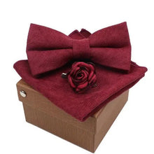 Load image into Gallery viewer, Luxury Men Cotton Colorful Bowtie Elegant Design Perfect Gifts For Men Fashionable Party Bowtie
