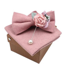 Load image into Gallery viewer, Luxury Men Cotton Colorful Bowtie Elegant Design Perfect Gifts For Men Fashionable Party Bowtie
