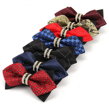 Load image into Gallery viewer, Luxury Men Polyester Bowtie Fashionable Bowtie Stylish Design Wedding Parties Bowties
