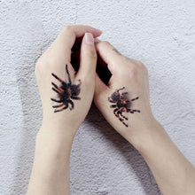 Load image into Gallery viewer, Luxury Men Women 3D Tattoo Waterproof Spider Sticker Realistic Design For Party Halloween
