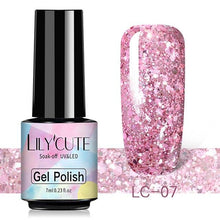 Load image into Gallery viewer, Luxury Metallic Womens Nail Polish Silver Rose Permanent UV Gel Nail Varnish Elegant Luxury Metal Effect More Collor For Girls
