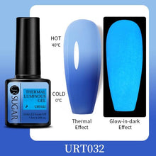 Load image into Gallery viewer, Luxury Modern Elegant Colorful Diamond Gel Nail Polish UV Temperature Color Changing Elegant Fashion Rainbow Colors For Womens
