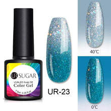 Load image into Gallery viewer, Luxury Modern Elegant Colorful Diamond Gel Nail Polish UV Temperature Color Changing Elegant Fashion Rainbow Colors For Womens
