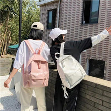Load image into Gallery viewer, Luxury Modern Women Unique Style Women Backpack Leather School Bag For Teengers Gilrs Large capacity PU Travel backpack

