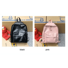 Load image into Gallery viewer, Luxury Modern Women Unique Style Women Backpack Leather School Bag For Teengers Gilrs Large capacity PU Travel backpack
