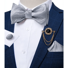 Load image into Gallery viewer, Luxury Pink Solid Men Bow Tie Silk Business Wedding Elegant Bowtie For Men Unique Desing For Every Occasion
