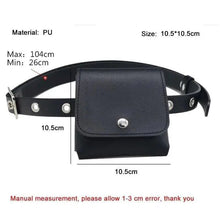 Load image into Gallery viewer, Luxury PU Leather Fanny Pack Simple Women's Belt Bag Small Fanny Pack Handbag With Chain Stylish Travel Waist Bag For Women
