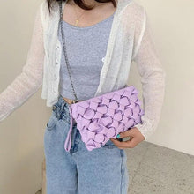 Load image into Gallery viewer, Luxury Purses Handbags Clutches And Shoulder Bags For Women And Girls Designer Leather Crossbody Metal Chain Bag
