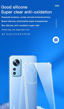 Load image into Gallery viewer, Luxury Silicone Cover For Clear Case Xiaomi Mi Redmi Note 11 Pro 7 8 9 10 9s 10s 11s Poco F3 M3 M4 X3 X4 Pro 12 11t 12x Shockproof Thin Soft Transparent Protective Case Flexible Transparent Mobile Phone Case
