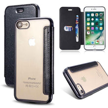 Load image into Gallery viewer, Luxury Slim Leather Wallet Flip Case For iPhone 14 Pro 13 12 Card Holder Cover Shock-Absorption Anti-Scratch Bumper Back Cover for New iPhone
