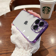 Load image into Gallery viewer, Luxury Square Transparent Case For iPhone  11 Pro Max Mini XR X XS Max 8 7 Plus Silicone Cover Protection Non-Yellowing Shockproof Phone Case for iPhone Elegant Transaprent Design For Iphone
