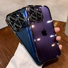 Load image into Gallery viewer, Luxury Square Transparent Case For iPhone  11 Pro Max Mini XR X XS Max 8 7 Plus Silicone Cover Protection Non-Yellowing Shockproof Phone Case for iPhone Elegant Transaprent Design For Iphone
