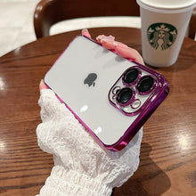 Load image into Gallery viewer, Luxury Square Transparent Case For iPhone  11 Pro Max Mini XR X XS Max 8 7 Plus Silicone Cover Protection Non-Yellowing Shockproof Phone Case for iPhone Elegant Transaprent Design For Iphone
