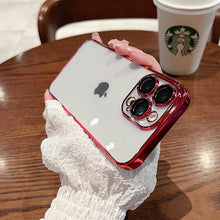 Load image into Gallery viewer, Luxury Square Transparent Case For iPhone  11 Pro Max Mini XR X XS Max 8 7 Plus Silicone Cover Protection Non-Yellowing Shockproof Phone Case for iPhone Elegant Transaprent Design For Iphone
