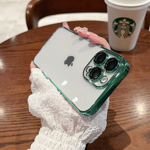 Load image into Gallery viewer, Luxury Square Transparent Case For iPhone  11 Pro Max Mini XR X XS Max 8 7 Plus Silicone Cover Protection Non-Yellowing Shockproof Phone Case for iPhone Elegant Transaprent Design For Iphone
