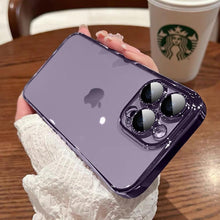 Load image into Gallery viewer, Luxury Square Transparent Case For iPhone  11 Pro Max Mini XR X XS Max 8 7 Plus Silicone Cover Protection Non-Yellowing Shockproof Phone Case for iPhone Elegant Transaprent Design For Iphone
