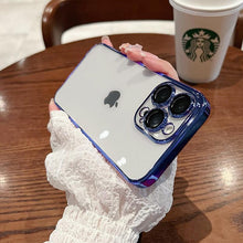 Load image into Gallery viewer, Luxury Square Transparent Case For iPhone  11 Pro Max Mini XR X XS Max 8 7 Plus Silicone Cover Protection Non-Yellowing Shockproof Phone Case for iPhone Elegant Transaprent Design For Iphone
