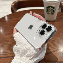Load image into Gallery viewer, Luxury Square Transparent Case For iPhone  11 Pro Max Mini XR X XS Max 8 7 Plus Silicone Cover Protection Non-Yellowing Shockproof Phone Case for iPhone Elegant Transaprent Design For Iphone
