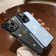 Load image into Gallery viewer, Luxury Square Transparent Case For iPhone  11 Pro Max Mini XR X XS Max 8 7 Plus Silicone Cover Protection Non-Yellowing Shockproof Phone Case for iPhone Elegant Transaprent Design For Iphone
