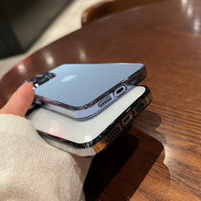 Load image into Gallery viewer, Luxury Square Transparent Case For iPhone  11 Pro Max Mini XR X XS Max 8 7 Plus Silicone Cover Protection Non-Yellowing Shockproof Phone Case for iPhone Elegant Transaprent Design For Iphone
