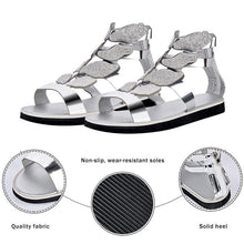 Load image into Gallery viewer, Luxury Summer Fashion Rhinestone Sandal Women Butterfly Soft Non-slip Flat Shoes Casual Breathable Outdoor Beach Rhinestone Sandals Women's Flat Sandals Jeweled Party Sandals
