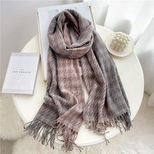 Load image into Gallery viewer, Winter  Long Plaid Headwear Scarf Warm Shawls Cashmere Female Scarfs Scarves Lady Tassel Shawl Wraps For Women
