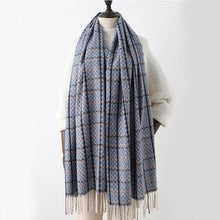 Load image into Gallery viewer, Winter  Long Plaid Headwear Scarf Warm Shawls Cashmere Female Scarfs Scarves Lady Tassel Shawl Wraps For Women
