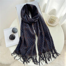 Load image into Gallery viewer, Winter  Long Plaid Headwear Scarf Warm Shawls Cashmere Female Scarfs Scarves Lady Tassel Shawl Wraps For Women
