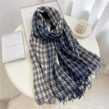 Load image into Gallery viewer, Winter  Long Plaid Headwear Scarf Warm Shawls Cashmere Female Scarfs Scarves Lady Tassel Shawl Wraps For Women
