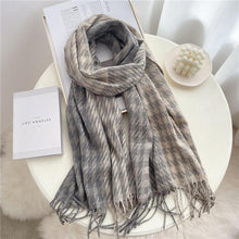 Load image into Gallery viewer, Winter  Long Plaid Headwear Scarf Warm Shawls Cashmere Female Scarfs Scarves Lady Tassel Shawl Wraps For Women
