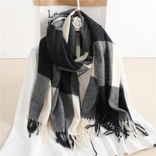 Load image into Gallery viewer, Winter  Long Plaid Headwear Scarf Warm Shawls Cashmere Female Scarfs Scarves Lady Tassel Shawl Wraps For Women
