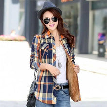 Load image into Gallery viewer, Luxury Winter Warm, Plus Velvet Thicken Plaid Shirt Style Coat Jacket For Women Clothes/Tops/Casual/Jacket/Outerwear For Female
