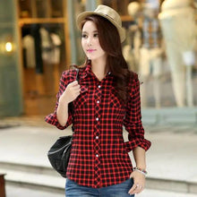 Load image into Gallery viewer, Luxury Winter Warm, Plus Velvet Thicken Plaid Shirt Style Coat Jacket For Women Clothes/Tops/Casual/Jacket/Outerwear For Female
