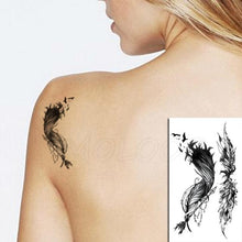 Load image into Gallery viewer, Luxury Womens Different Temporary Waterproof Tattoo Sticker Feather Dandelion Tattoos For Makeup Party
