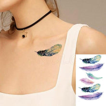 Load image into Gallery viewer, Luxury Womens Different Temporary Waterproof Tattoo Sticker Feather Dandelion Tattoos For Makeup Party
