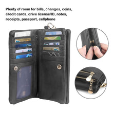 Load image into Gallery viewer, Luxury Women's Leather Clutch Wallet
