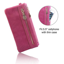 Load image into Gallery viewer, Luxury Women's Leather Clutch Wallet
