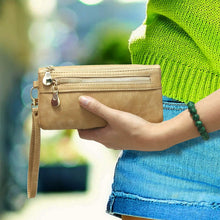 Load image into Gallery viewer, Luxury Women's Leather Clutch Wallet
