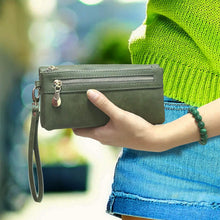 Load image into Gallery viewer, Luxury Women's Leather Clutch Wallet
