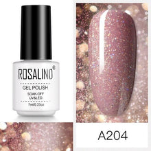 Load image into Gallery viewer, Luxury Womens Pink Shiny Nail Gel Polish Varnish Permanent UV Gel Popular High Quality Colorful Nail Polish
