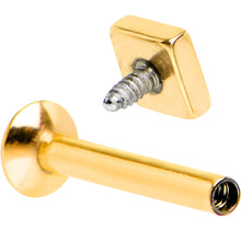 Load image into Gallery viewer, 5/16 Gold IP Rhombus Internally Threaded Daith Cartilage Tragus

