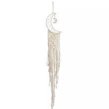 Load image into Gallery viewer, Macrame Woven Wall Hanging Boho Tapestry Moon Star Dreamcatcher Home Decor
