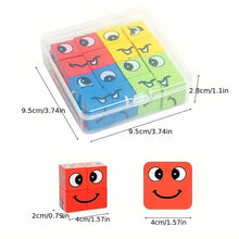 Load image into Gallery viewer, Magic Face-Changing Wooden Cube Building Blocks Set
