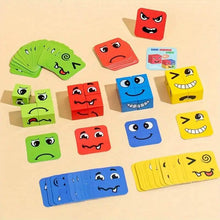 Load image into Gallery viewer, Magic Face-Changing Wooden Cube Building Blocks Set
