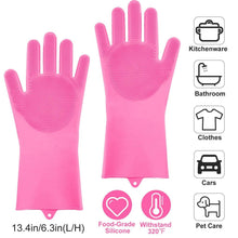 Load image into Gallery viewer, Magic Silicone Brush Dishwashing Gloves

